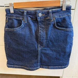 Zara Indigo Blue Denim Skirt